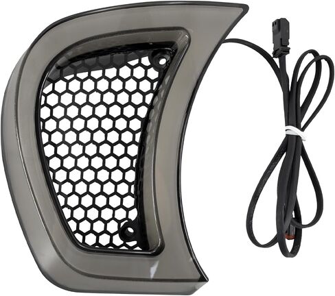 Motorcycle Headlight Vent Accent LED Indicator Side Lights with Turn Signal and Running Light Fit for Harley Road Glide FLTRX FLTRXS CVO Ultra 2015-2023 Smoke in Saudi Arabia