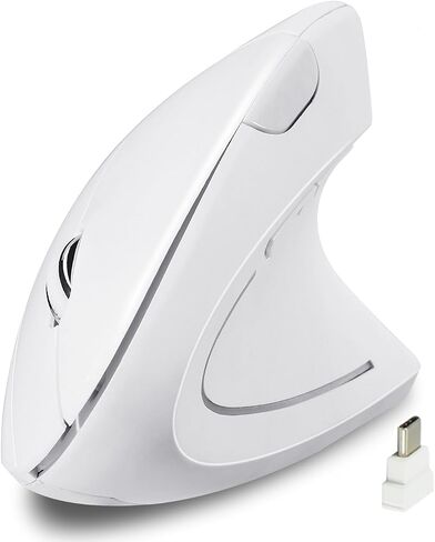 Type C Vertical Wireless Mouse, 2.4G USB C Wireless Mouse, Ergonomic Mouse with Type C Receiver for MacBook, Computer, Laptop and All Type C Devices in Saudi Arabia