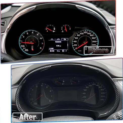 Dash Board Trim, for Chevrolet Malibu 2016 2017 2018 2019 2020 2021 2022 2023 2024 - ABS Carbon Fiber Grain Sport Interior Trim Full Set Accessories in Saudi Arabia