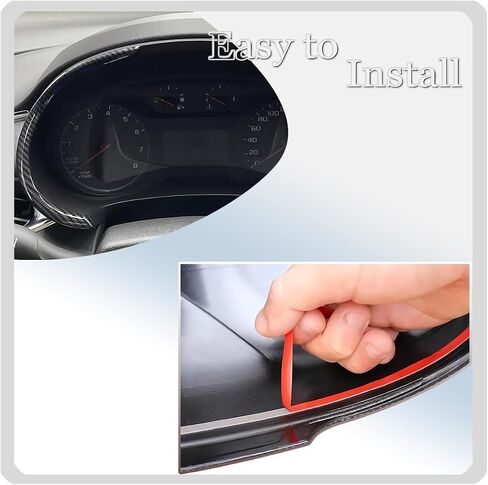 Dash Board Trim, for Chevrolet Malibu 2016 2017 2018 2019 2020 2021 2022 2023 2024 - ABS Carbon Fiber Grain Sport Interior Trim Full Set Accessories in Saudi Arabia