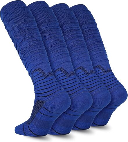 Scrunch Football Socks 2 Pack, Extra Long Padded Athletic Socks for Men & Women in Saudi Arabia