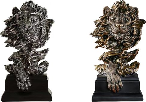 Horse Head Statue Decor Horse Sculpture Horse Decor for Home Coffee Table, Office, Bookshelf, Desk, Living Room, barn, Decor Horse Art Figurine Decorative（2 Pieces Horse Statue） in Saudi Arabia