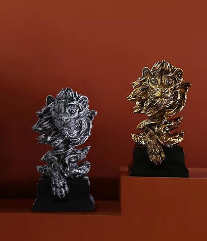 Horse Head Statue Decor Horse Sculpture Horse Decor for Home Coffee Table, Office, Bookshelf, Desk, Living Room, barn, Decor Horse Art Figurine Decorative（2 Pieces Horse Statue） in Saudi Arabia