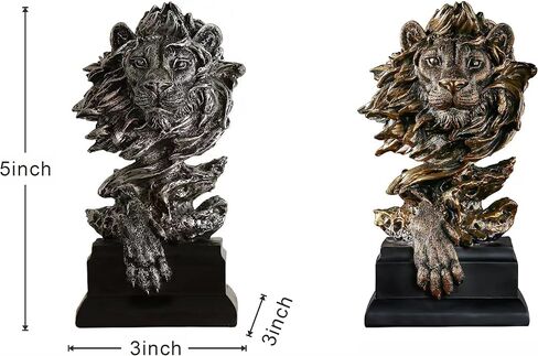 Horse Head Statue Decor Horse Sculpture Horse Decor for Home Coffee Table, Office, Bookshelf, Desk, Living Room, barn, Decor Horse Art Figurine Decorative（2 Pieces Horse Statue） in Saudi Arabia