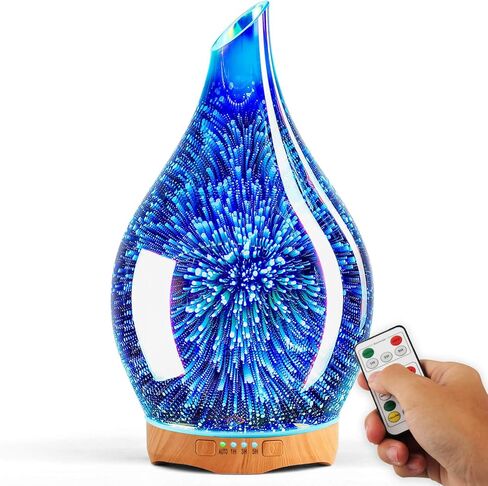 Porseme 280ml Essential Oil Diffuser, Aroma Ultrasonic Humidifier with Remote Control, BPA Free, Auto Shut-Off, Timer Setting in Saudi Arabia