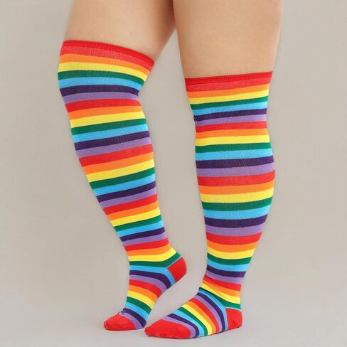 Zando Plus Size High Socks for Shicay Women Women High Hit Viachings On the Knee Socks Leg Warmers in Kuwait