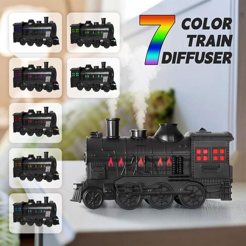 Train Diffusers for Essential Oils,300ml Magic Train Diffuser, Large Room Remote Control Aromatherapy Diffuser, Ultrasonic Cool Mist Humidifier Auto Off for Office Bedroom in Kuwait