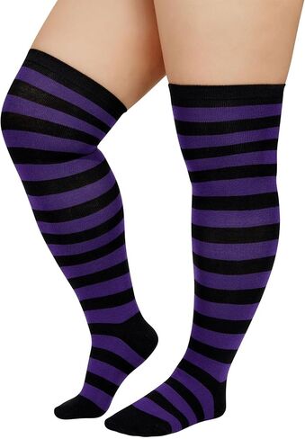 Zando Plus Size High Socks for Shicay Women Women High Hit Viachings On the Knee Socks Leg Warmers in Kuwait