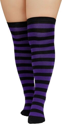 Zando Plus Size High Socks for Shicay Women Women High Hit Viachings On the Knee Socks Leg Warmers in Kuwait