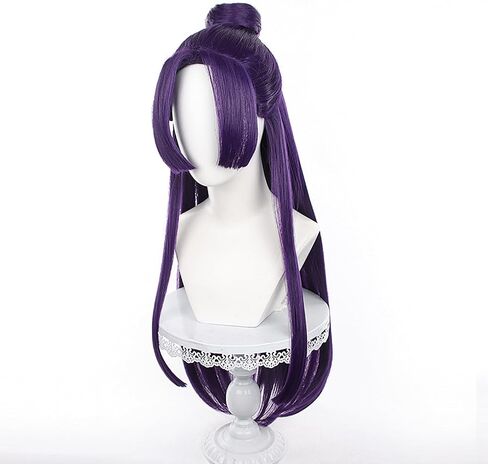 XiongXiongLe Jinshi Wig Cosplay The Apothecary Diaries Cosplay ジンシ Wig Women Costumes Dark Purple Long Hair Wigs for Adult Women Cos Party Christmas Halloween Comic(マオマオ) in Saudi Arabia