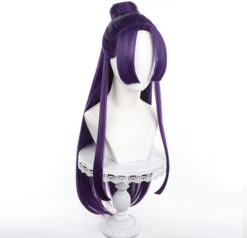 XiongXiongLe Jinshi Wig Cosplay The Apothecary Diaries Cosplay ジンシ Wig Women Costumes Dark Purple Long Hair Wigs for Adult Women Cos Party Christmas Halloween Comic(マオマオ) in Saudi Arabia