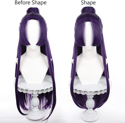 XiongXiongLe Jinshi Wig Cosplay The Apothecary Diaries Cosplay ジンシ Wig Women Costumes Dark Purple Long Hair Wigs for Adult Women Cos Party Christmas Halloween Comic(マオマオ) in Saudi Arabia