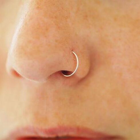 خواتم الأنف ZoLure Hoop Hoops Flove Ring للنساء Men Cz Opal 18G مفصلي مجوهرات ثقب الفرس in Kuwait