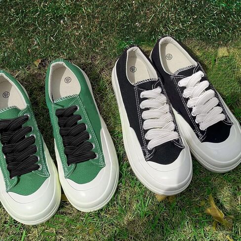 CHZM501 2 Pairs 2CM Fat Wide Jumbo Thick Flat Campus ShoeLaces for Sneakers,3/4" Fat Wide Shoe laces for Sneakers in Kuwait