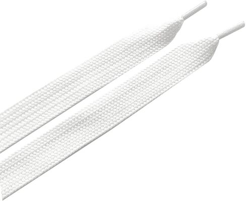CHZM501 2 Pairs 2CM Fat Wide Jumbo Thick Flat Campus ShoeLaces for Sneakers,3/4" Fat Wide Shoe laces for Sneakers in Kuwait