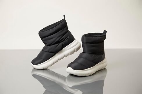 Dearfoams Men's Texoma Regrind Slip-in Boot-Comfortable, Puffy Nylon, Fleece Lining, Energy Return Mid Calf in Kuwait
