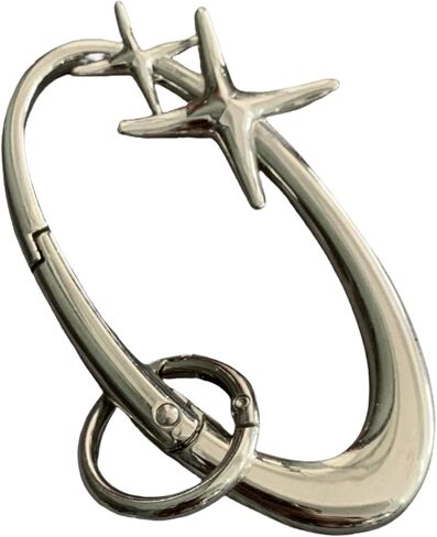 y2k لطيف النجمة carabiner سلسلة مفاتيح حلقة حزام حلقة المقطع النجوم النجوم شاق carabiner clasp snap hook buckle buckle buckle in Kuwait