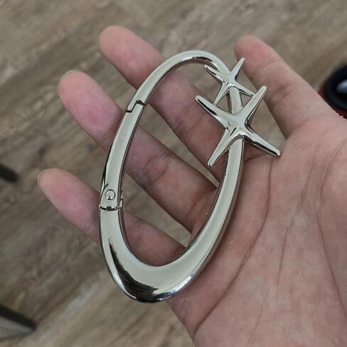 y2k لطيف النجمة carabiner سلسلة مفاتيح حلقة حزام حلقة المقطع النجوم النجوم شاق carabiner clasp snap hook buckle buckle buckle in Kuwait
