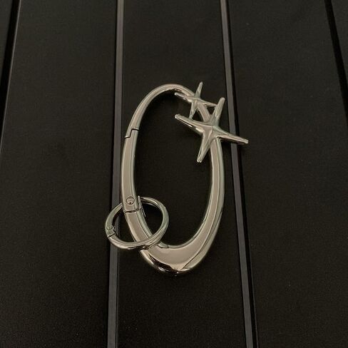 y2k لطيف النجمة carabiner سلسلة مفاتيح حلقة حزام حلقة المقطع النجوم النجوم شاق carabiner clasp snap hook buckle buckle buckle in Kuwait