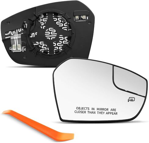 متوافق مع Ford Escape Passenger Side Mirror 2017 2018 - زجاج مرآة للمنظر الأيمن مع لوحة دعم ، ساخنة in Kuwait
