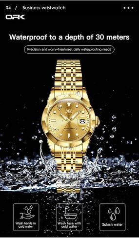 OPK Women Watch Bracelet Dress Easy to Read Stainless Steel Ladies Watches for Female Small Watch Waterproof Luminous Date Wacthes for Women in Kuwait