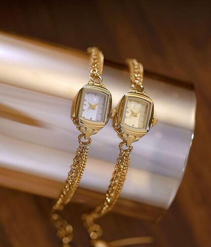 ADSBIAOYE Womens Dainty Rectangle Ultra Thin Waterproof Quartz Watch Ladies Dress Elegant Analog Bracelet Watch in Kuwait