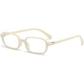 Rectangle Glasses for Women Men 90s Small Square Frame Blue Light Glasses Anti Eyestrain