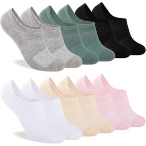 Womens Heatuff No Sware Socks ، Cotton Thin Discible Low Dut Socks for Women مع تصميم مضاد للانزلاق 6/8 أزواج