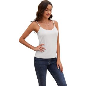 Zephyrine Womens Camisoles Tank Tops Basic Spaghetti Frans Tee Tee Teee Rightic Lightweight Y2K Tops