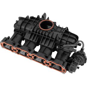 06L133201AB مشعب مدخول للمحرك مع صمام الملف اللولبي ، والغارات ومستشعر متوافق مع VW Jetta/Beetle/Passat/Golf/Sportwagen 1.8L 2.0L 2013-2019 استبدال 06L133201AS 06L133201F