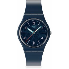 Swatch Casual Watch Unisex Blue Quartz Bio-sourced TIME to Teal