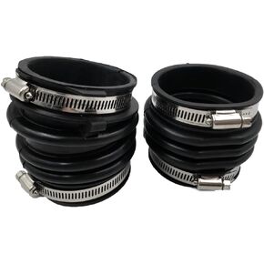 Set 2 Engine Air Intake Hose W/Clamp Resonator Compatible with Lexus ES300 ES330 RX330 2002-2006 1788220160 1788120130