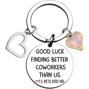 Coworker Leaving Gifts for Women Unique Farewell Goodbye Going Away Gifts for Coworkers Small Gift for Coworkers Women-Good Luck Finding Better Coworker Than Us Key Chain Co Workers Gift Ideas