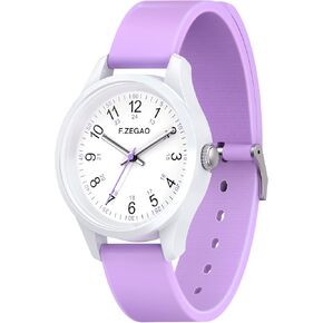 Nurse Watch for Nurse Professionals Medical Students Women, 100M Waterproof Watch for Swimming 24 Hour Military Time Easy to Read Dial with Silicone Band