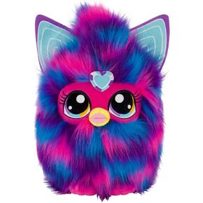 Concept One Furby Plush Backpack, Purple Mini Handbag with Adjustable Shoulder Straps, Pink