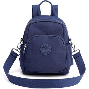 Kawaii Mini Backpack - Aesthetic Cute Japanese Small Backpack for Women With Simple Wallet (Dark Purple)