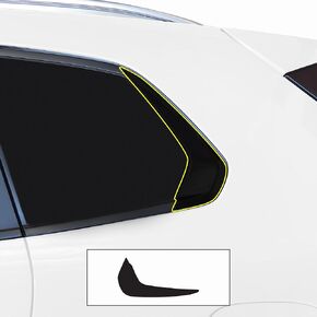 BOGAR TECH DESIGNS Side Window Trim Chrome Delete Overlay Film Compatible with Mazda CX-50 2022-2025, Gloss Black