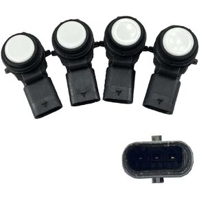 FainWan 4PCS 66209261587 White Bumper PDC Parking Sensor Compatible with F20 F22 F30 F31 F84 F80