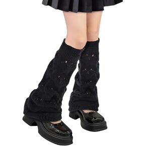 Junely Leg Warmers for Women Kawaii Leg Warmer Cute Legwarmers Japanese Socks Emo Goth Gyaru Accessories