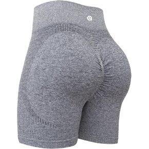 RUNNING GIRL Seamless Workout Gym Shorts for Women Scrunch Butt,High Waist Tummy Control Athletic Running Biker Shorts