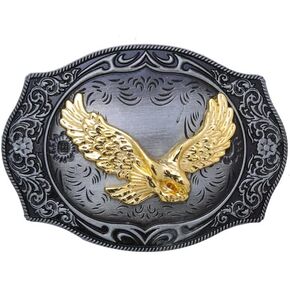 Huabola Calyn Belt Beables للرجال نساء ، و Flying Eagle Cowboy Cowgirl Rodeo Custume ، مشبك الحزام الغربي خمر