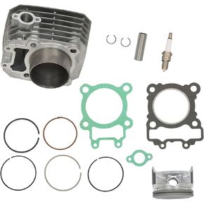 Cylinder Piston and Top End Kit Replacement for Kawasaki Bayou 250 KLF250A Replacement for 92033-1161 11005-1965 11004-1375 13001-1663 11061-1104 2003 2004-2011