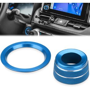 Auovo Drive Mode Control Switch Knob Cover Compatible with Toyota RAV4 Accessories 2025 2024 2023 2022 2021 2020 2019 Rav4 Driving Mode Control Switch Knob Trim Ring 1pcs (Blue)