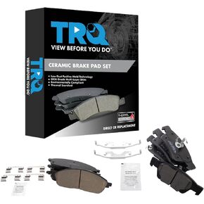 TRQ Brake Pads Ceramic Compatible with 2021 Jeep Grand Cherokee