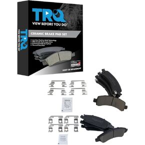 TRQ Brake Pads Ceramic Compatible with 2009-2014 Chevrolet Express 1500 GMC Savana 1500