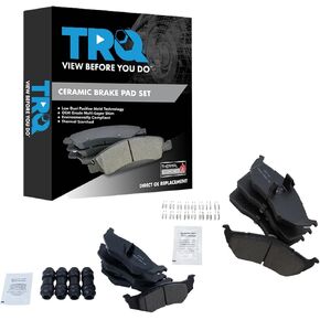 منصات فرامل TRQ خزفية متوافقة مع 1995-1997 Chrysler Concorde LHS 1995-1996 New Yorker Dodge Intrepid Eagle Vision