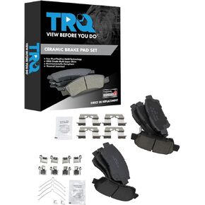 TRQ Brake Pads Ceramic Compatible with 2003 Toyota Sienna