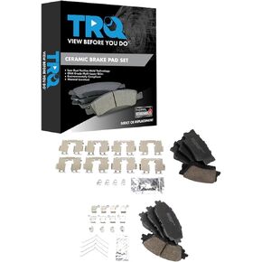 TRQ Brake Pads Ceramic Compatible with 2018-2023 Toyota Camry