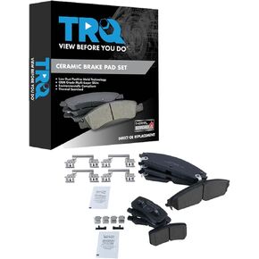 TRQ Brake Pads Ceramic Compatible with 2013-2014 Chrysler 200 Dodge Avenger 2008-2009 Caliber