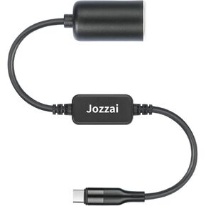 كابل محول USB C إلى 12V 1 قدم ، محول أخف سجائر USB C إلى 12 فولت ، من النوع C من النوع C إلى 12 فولت كابل أنثى أخف السجائر من أجل CAM ، GPS